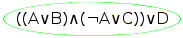 Step one of the example proof tree