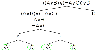 Step five of the example proof tree