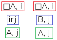 The necessity tree rule for non-S5 (left) and S5 (right)