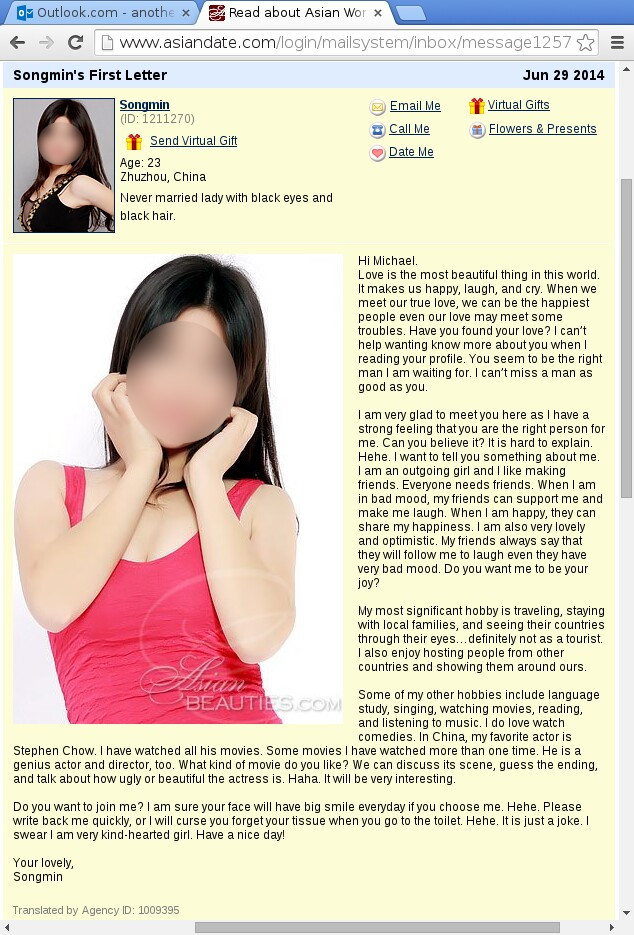 What to write to girl on dating site